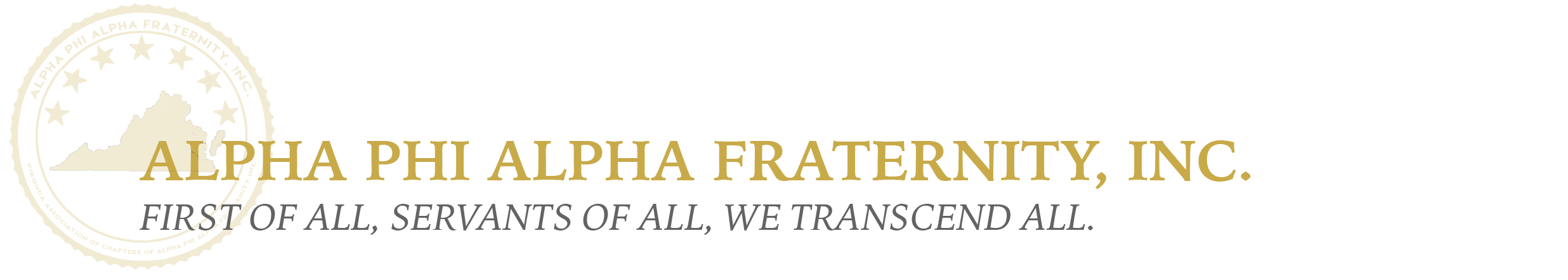 THE VIRGINIA ASSOCIATION OF CHAPTERS OF ALPHA PHI ALPHA FRATERNITY, INC.